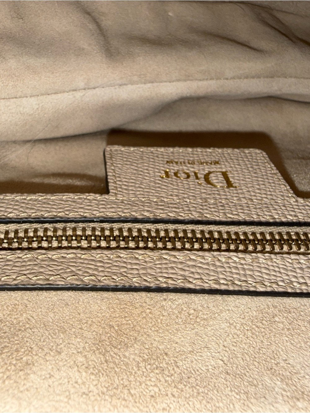 Dior Saddle Bag in Beige Calfskin Leather - Picture 11 of 14
